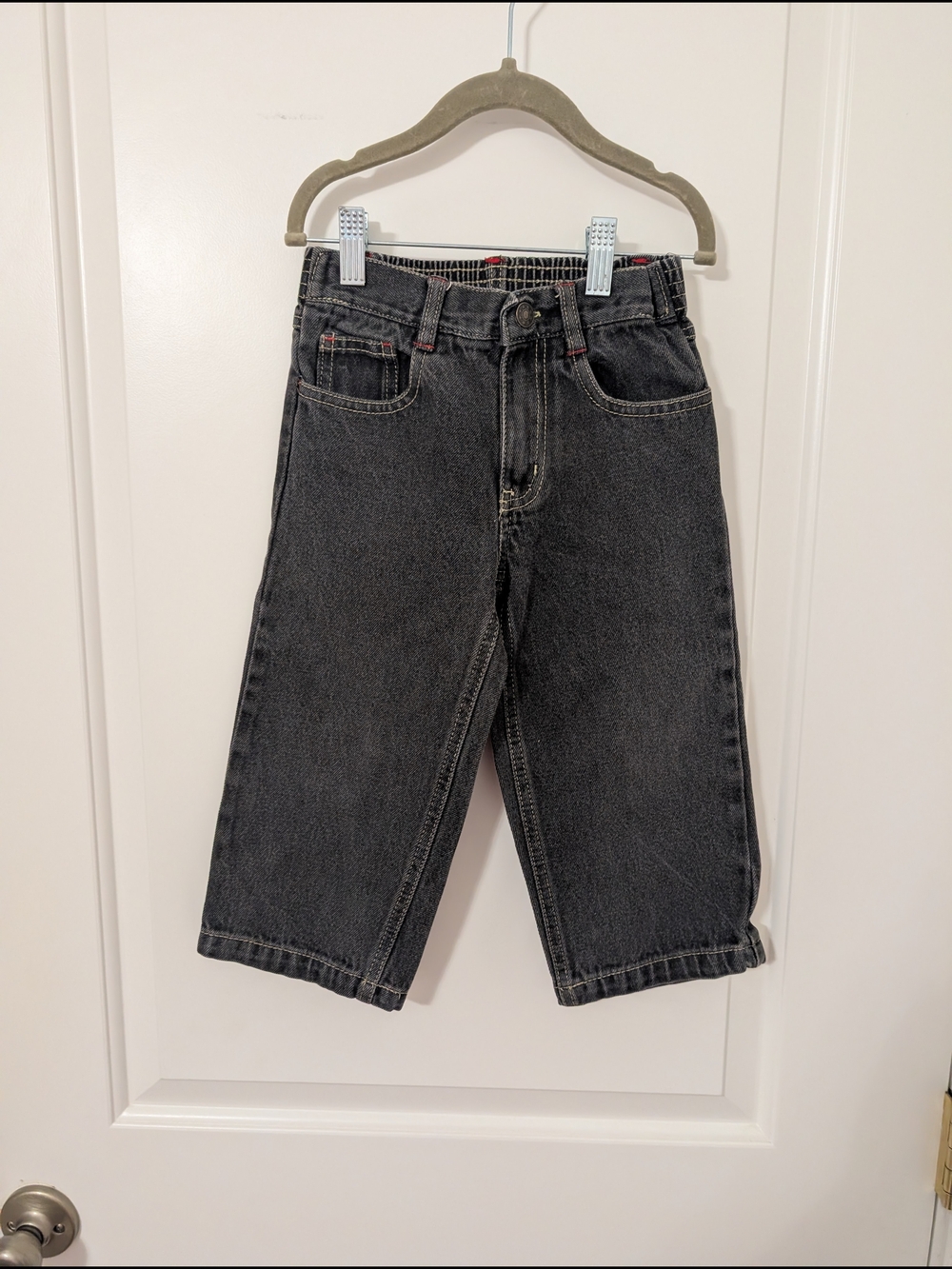 Y2K Vintage FUBU Kids Black Washed Denim Jeans Size 3T